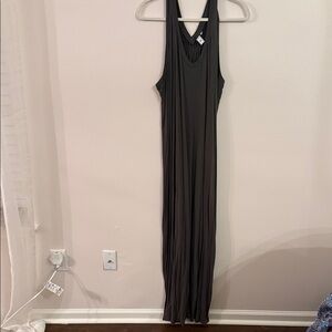 Susina Dark Brown V-Neck Top